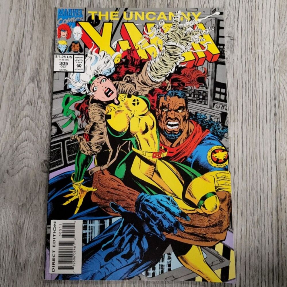 Uncanny X-Men #305 (1993) - 1st Appearance of the Phalanx! Rogue & Bishop Cover